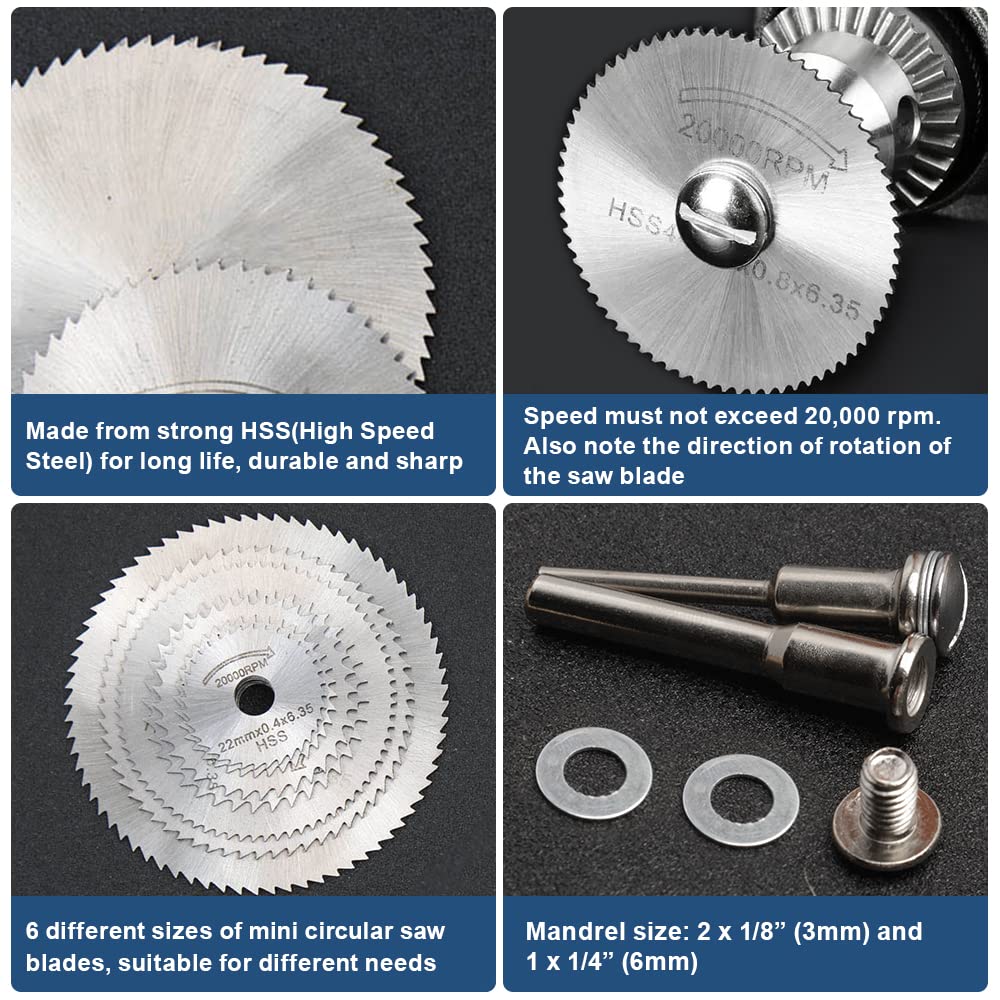 Conjunto de 6 Lâminas de Serra - Cordless Rotary Tool Kit Accessories avaliação e preço