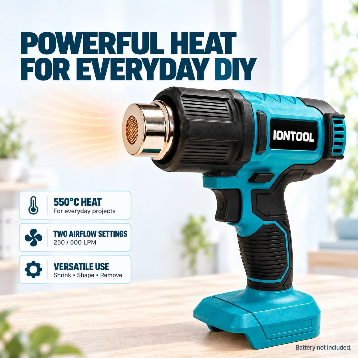 IONTOOL 550 ℃   Pistola de Cal - Cordless Heat Gun For Shrink Tubing avaliação e preço