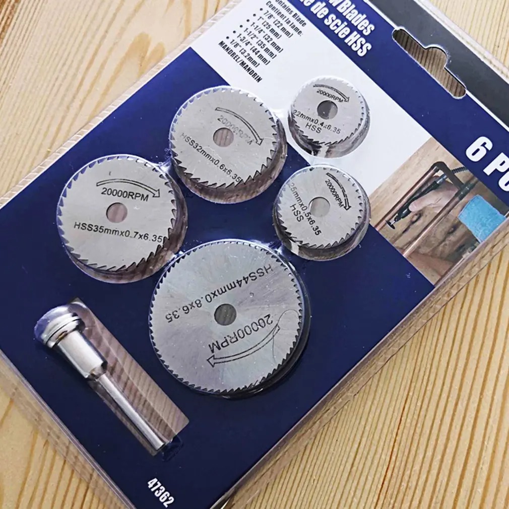 6 pçs hss lâmina de serra circ - Cordless Rotary Tool Kit Accessories avaliação e preço