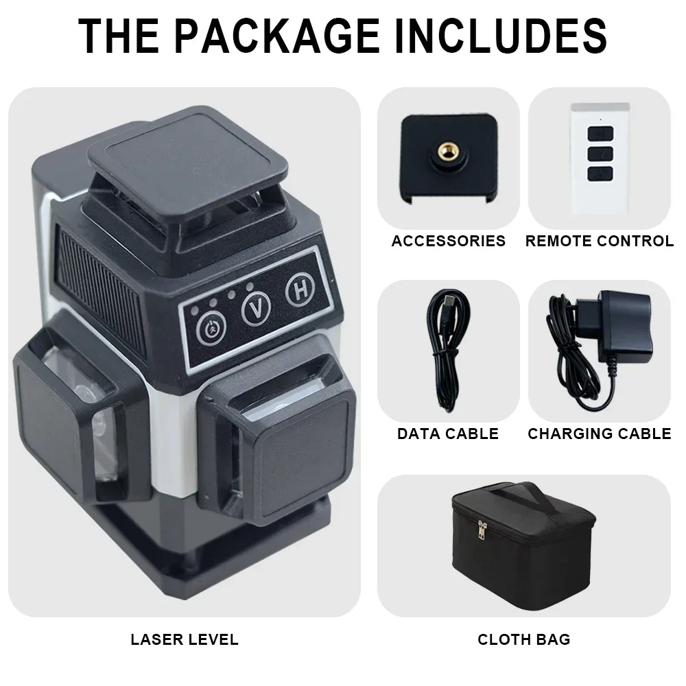 Nível a laser de 16 linhas, au - Laser Level 16 Lines 4D Green avaliação e preço